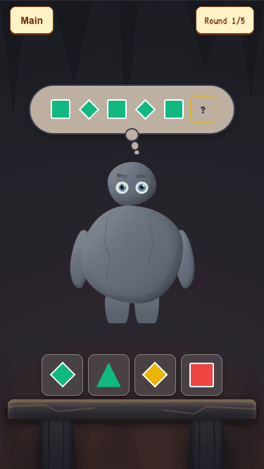 Giant Golem pattern recognition game